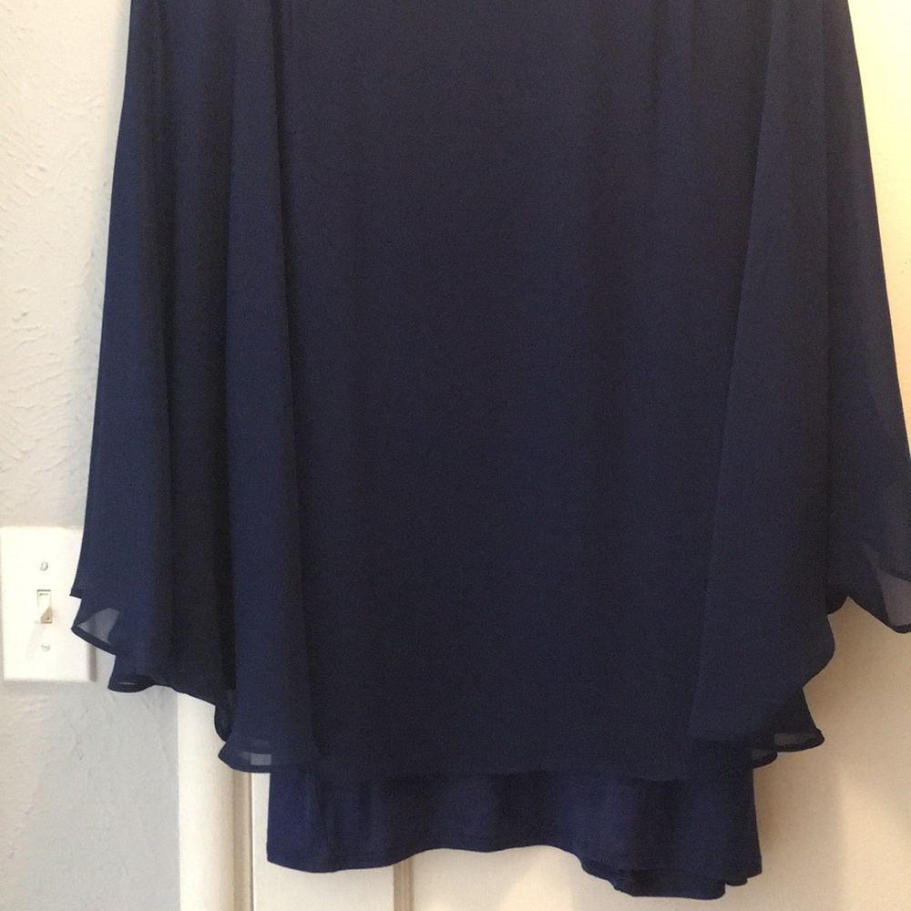 Blouse - dark navy blue, flowwy all-season - Picture 3 of 3